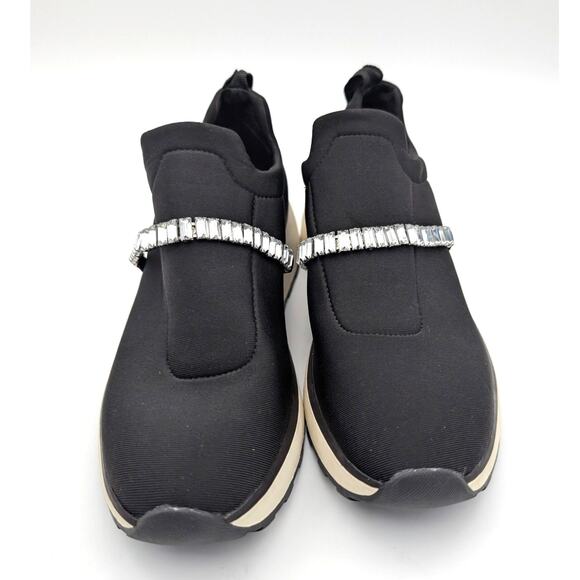 Nordstrom Rack Lisbon Sneakers Jewel Embellished Glam Slip On Size US6M EU37 - Picture 2 of 12